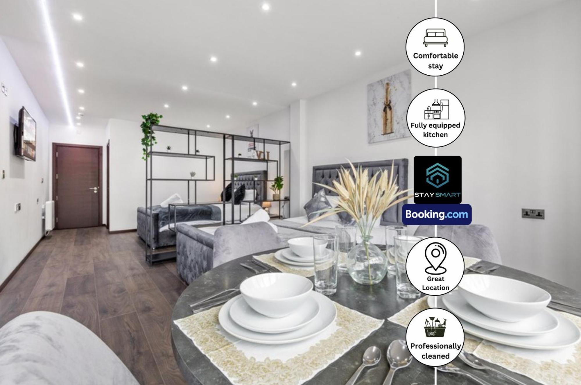 Stylish Studio Apt By Stay Smart Short Lets & Serviced Accommodation Woodstock With Free Wifi London Exterior foto